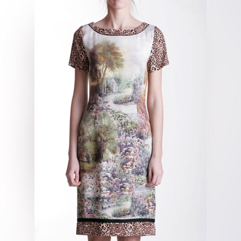 Angelo Marani Leopard Scenic Print Pattern Mix Sh… - image 3